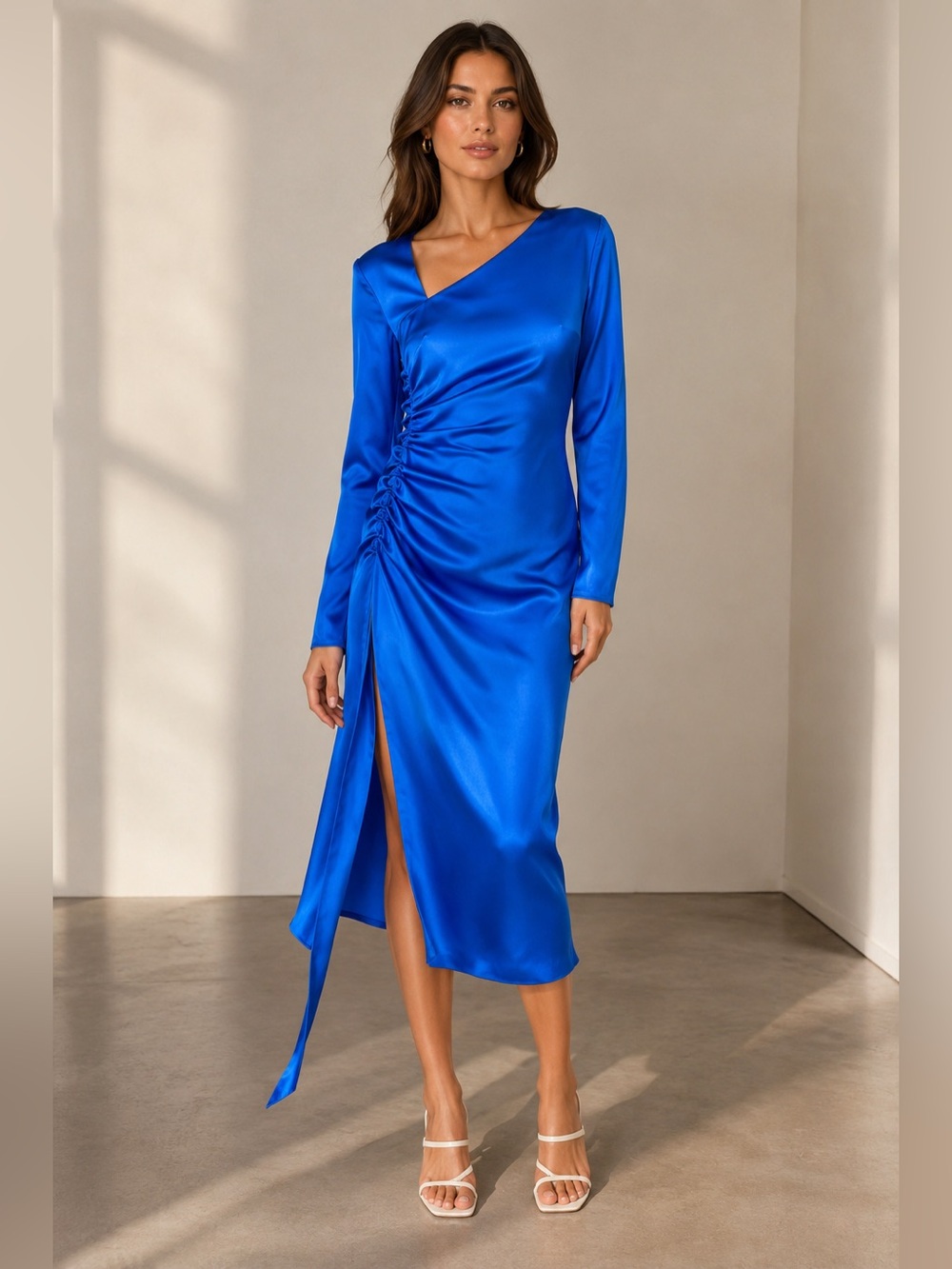 NWT Equipment Annalise 100% Silk Midi Dress size 8